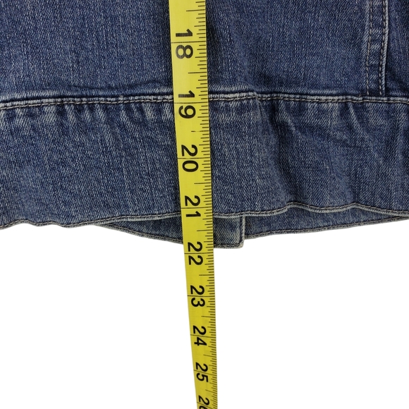 HARLEY DAVIDSON Jean Jacket Embroidered Logo Spell Out Studded - Picture 3 of 10